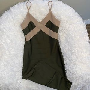 Olive green with beige size medium